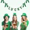 St. Patrick's Day Garland Decorations, 6.1Ft Glitter Sequin Wooden Lucky & Satin Bows Hanging Banner with Pearl Beads, Sanit Patty's Irish Holiday Mantel Fireplace Wall Party Decor